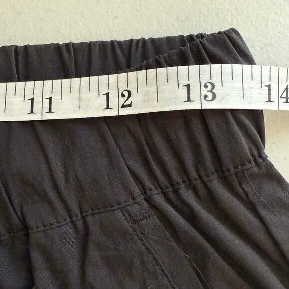 ASOS Design Skinny Black Nylon Elastic Waist Trousers Men's 28x26 Crop - Picture 10 of 11